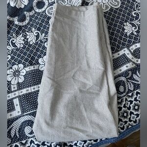 Uniqlo white striped pants M